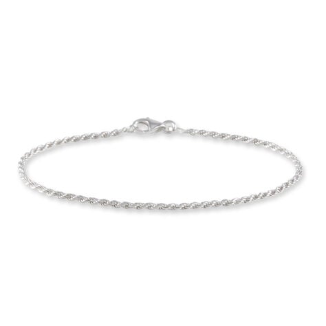 Bracelet Cacilda Maille Corde Argent Blanc - Bracelets cha&icirc;ne Femme | Histoire d&rsquo;Or