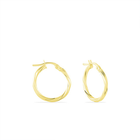 Créoles Youri Or Jaune - Boucles d'oreilles créoles Femme | Histoire d’Or