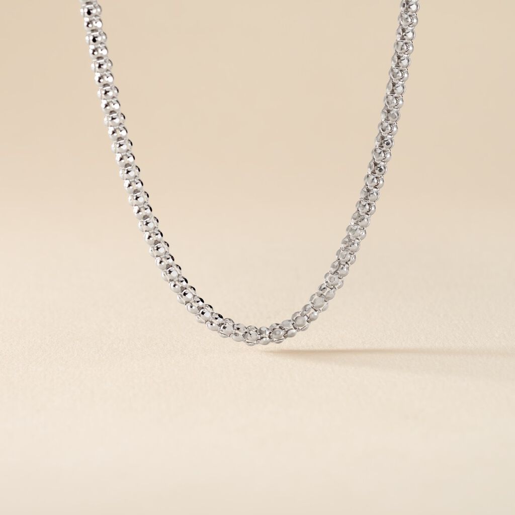 Chaine Nahila Argent Blanc - Chaines Femme | Histoire d&rsquo;Or