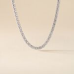 Chaine Nahila Argent Blanc - Chaines Femme | Histoire d&rsquo;Or