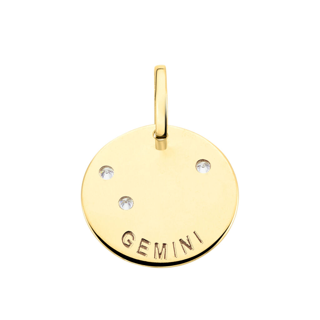 Pendentif Or Jaune Astraea Oxyde De Zirconium - Pendentifs Zodiaque Femme | Histoire d’Or
