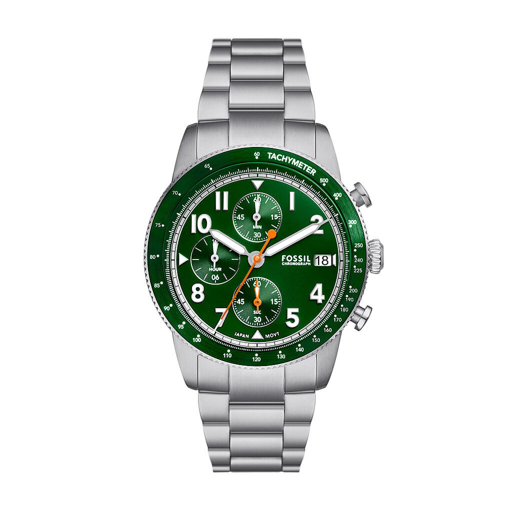 Montre Fossil Sport Tourer Vert - Montres Homme | Histoire d’Or