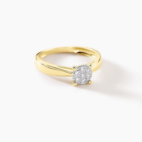 Bague Solitaire Artemis Or Jaune Diamant - Bagues solitaires Femme | Histoire d&rsquo;Or