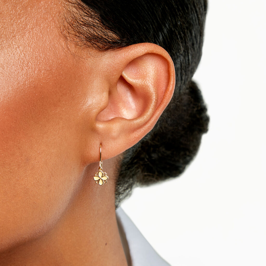 Boucles D'Oreilles Pendantes Asaph Or Jaune - Boucles d'oreilles pendantes Femme | Histoire d&rsquo;Or