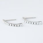 Boucles D'oreilles Puces Riviera Or Blanc Diamant - Boucles d'oreilles pendantes Femme | Histoire d&rsquo;Or