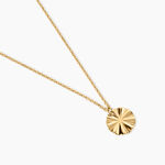 Collier Eclats Solaires Argent Dor&eacute; A L'Or 750/1000 - Bijoux sans pierre Femme | Histoire d&rsquo;Or