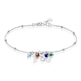 Bracelet Argent Blanc Niccolo Pierres Artificelles - Bracelets fantaisie Femme | Histoire d’Or