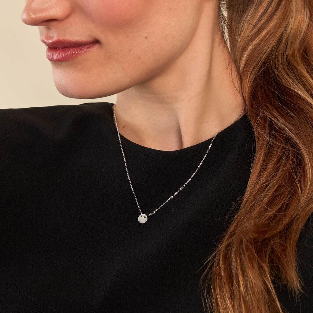 Collier Loueva Argent Blanc - Colliers fantaisie Femme | Histoire d’Or