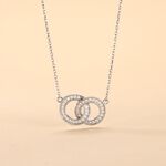 Collier Anne Argent Blanc Oxyde De Zirconium - Colliers fantaisie Femme | Histoire d&rsquo;Or