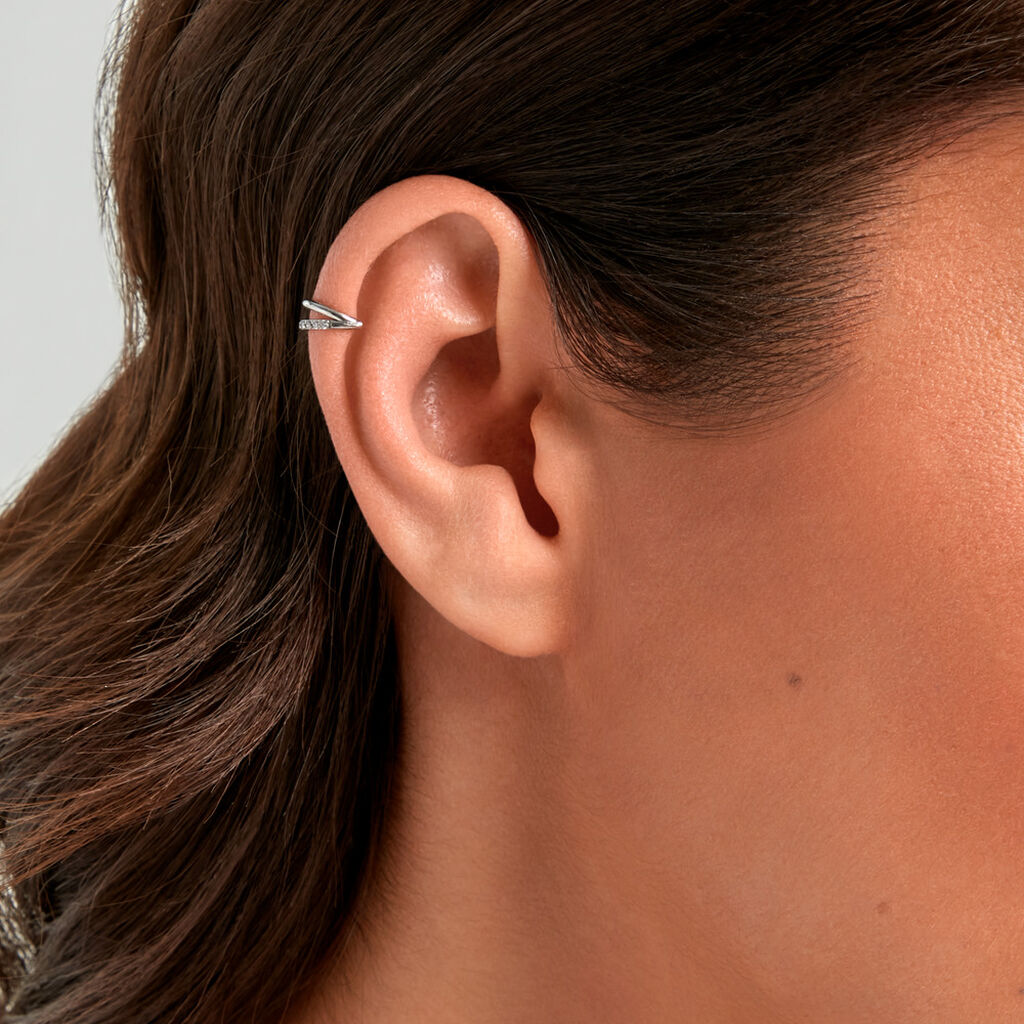 Piercing Barbera Acier Blanc Oxyde De Zirconium - Piercings d'oreilles Femme | Histoire d&rsquo;Or