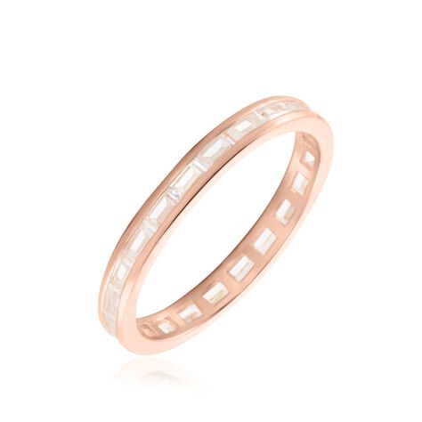 Bague Val Argent Rose Val Oxyde De Zirconium - Bagues avec pierre Femme | Histoire d’Or