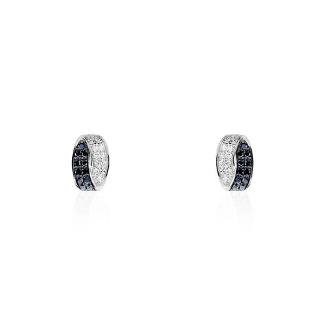 Boucles D'oreilles Puces Urania Or Blanc Diamant - Clous d'oreilles Femme | Histoire d’Or