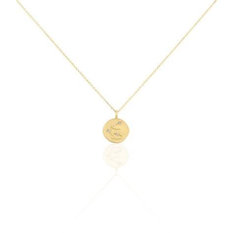 Collier Iago Plaqu&eacute; Or Oxydes De Zirconium - Colliers Zodiaque Femme | Histoire d&rsquo;Or