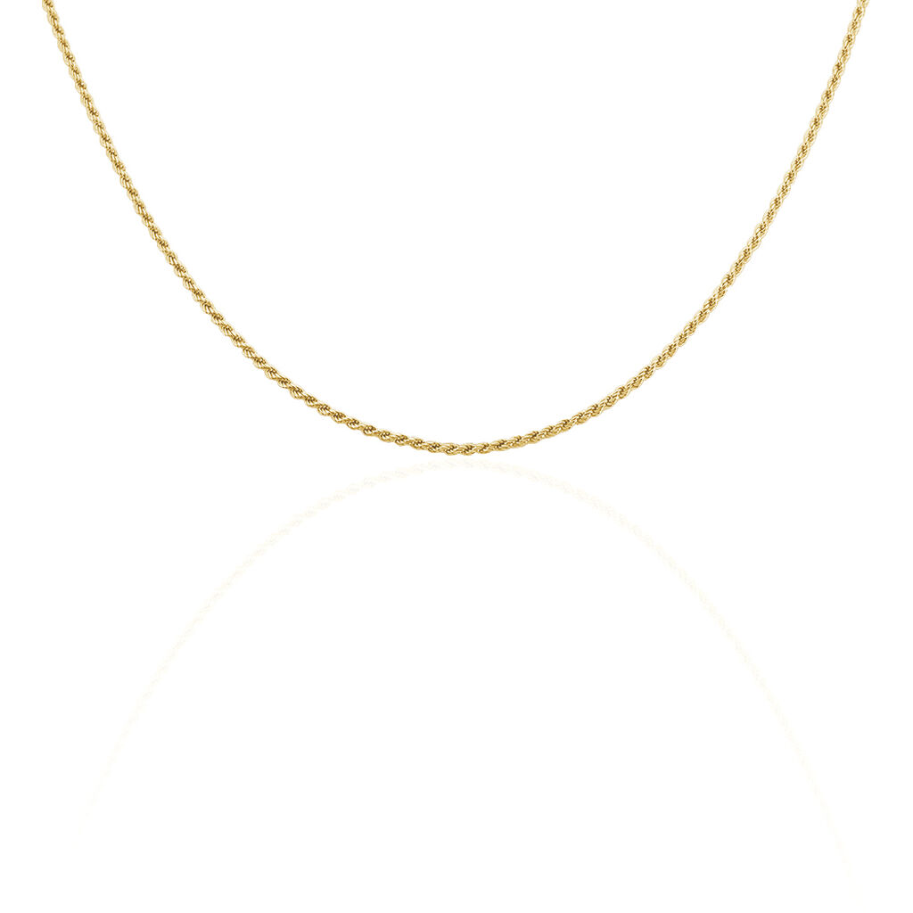 Collier Azelys Plaqu&eacute; Or Jaune - Chaines Femme | Histoire d&rsquo;Or