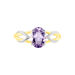 Bague Or Bicolore Bonnie Améthyste - Bagues solitaires Femme | Histoire d’Or