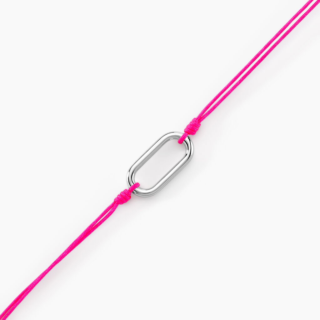 Bracelet Infini Pop Argent Blanc - Bracelets cordon Femme | Histoire d’Or