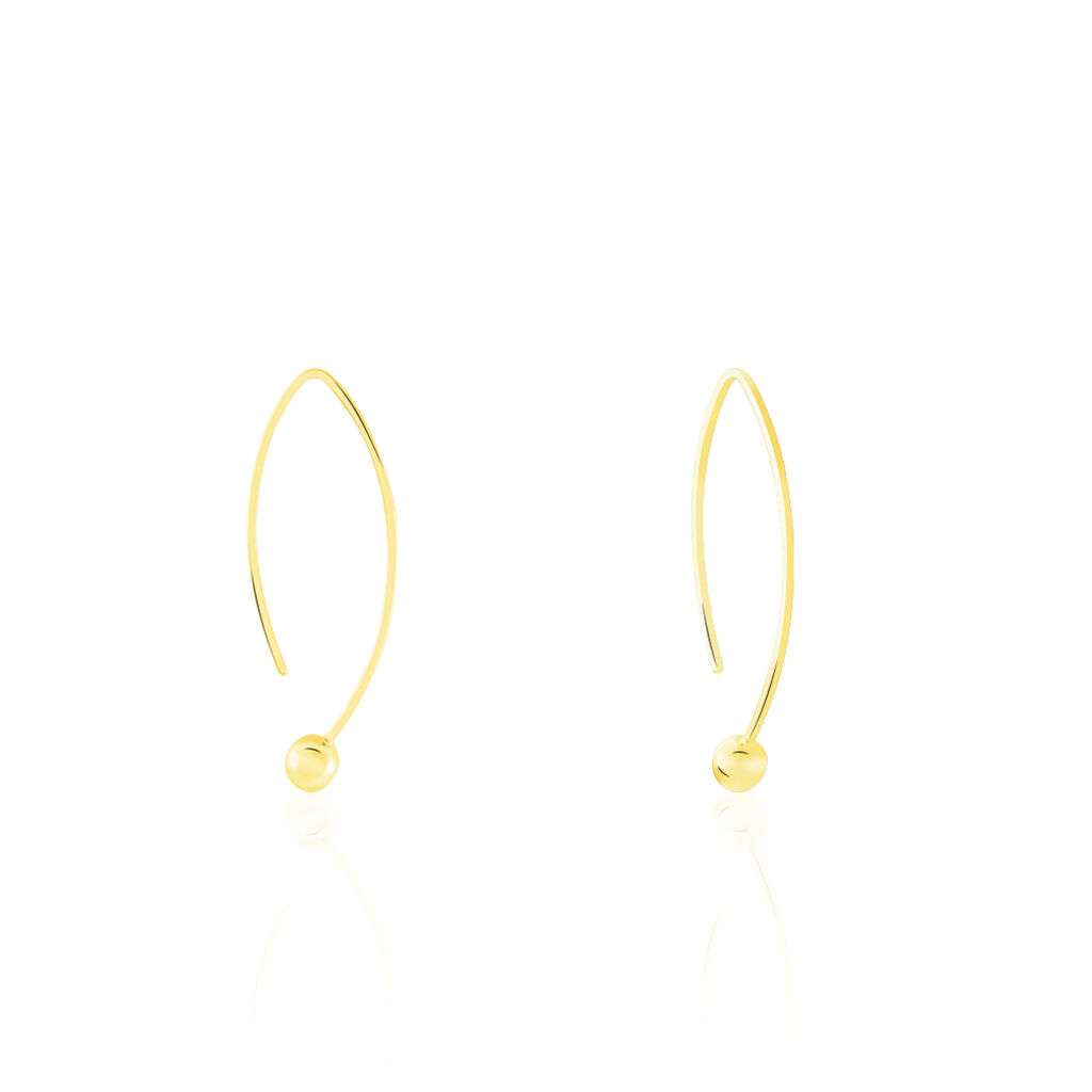 Cr&eacute;oles Helle Amande Or Jaune - Boucles d'oreilles cr&eacute;oles Femme | Histoire d&rsquo;Or