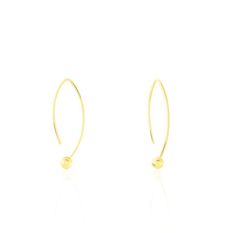 Cr&eacute;oles Helle Amande Or Jaune - Boucles d'oreilles cr&eacute;oles Femme | Histoire d&rsquo;Or