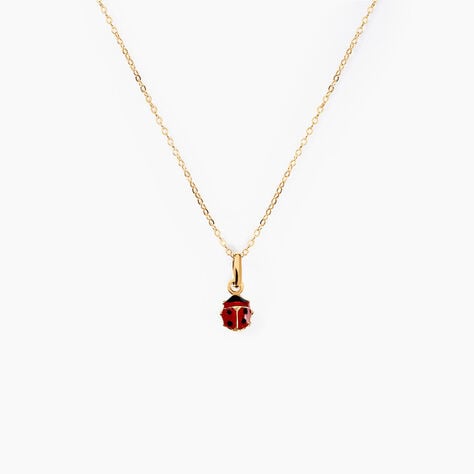 Collier Helidie Coccinelle Or Jaune - Colliers Enfant | Histoire d&rsquo;Or