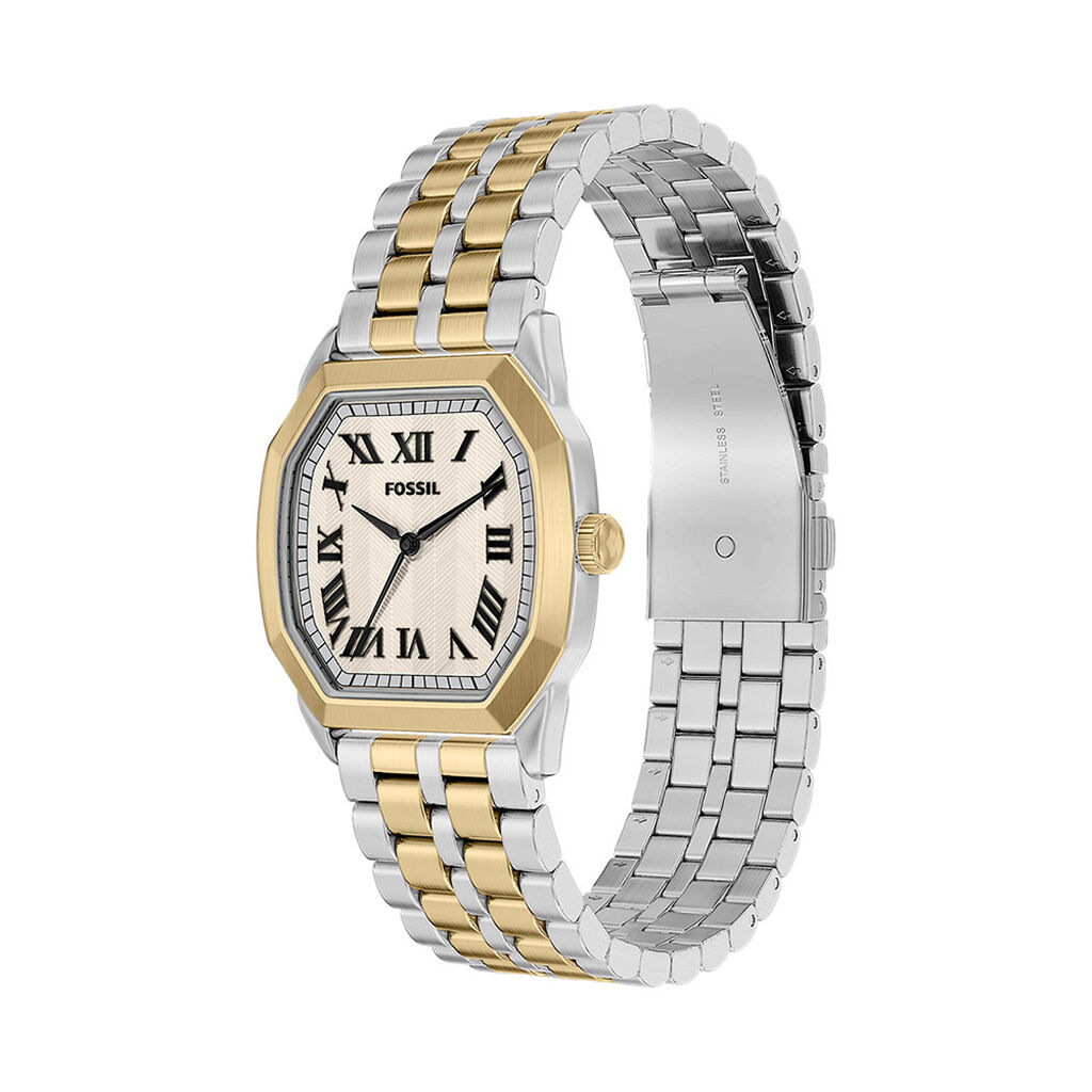 Montre Fossil Harlow Homme Cr&egrave;me - F&ecirc;te des p&egrave;res Homme | Histoire d&rsquo;Or