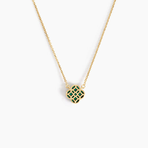 Collier Lucky Gems Or Jaune Malachite - Colliers Femme | Histoire d&rsquo;Or