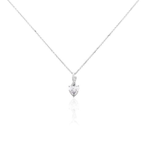 Collier Clothilde Or Blanc Oxyde De Zirconium - Colliers Femme | Histoire d’Or