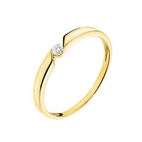 Bague Solitaire Anilie Or Jaune Diamant