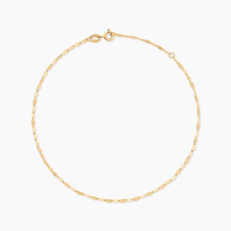 Cha&icirc;ne De Cheville Zaig Argent Dor&eacute; A L'Or 750/1000 - Cha&icirc;nes de cheville Femme | Histoire d&rsquo;Or