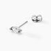 Boucles D'oreilles Puces Navette Argent Blanc Oxyde De Zirconium - Boucles d'oreilles fantaisie Femme | Histoire d’Or