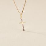 Pendentif Bathilde Croix Striee Or Jaune - Pendentifs Communion Unisex | Histoire d&rsquo;Or