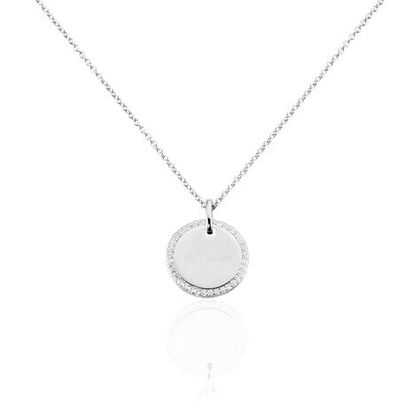 Collier Argent Blanc Amika Oxydes De Zirconium - Colliers fantaisie Femme | Histoire d’Or
