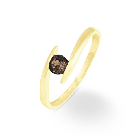 Bague Tiphaine Or Jaune Quartz - Bagues solitaires Femme | Histoire d&rsquo;Or