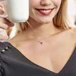 Collier Renaldine Or Blanc Rubis - Colliers Femme | Histoire d&rsquo;Or