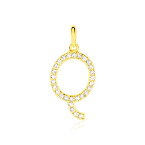 Pendentif Lettre Q Or Jaune Oxyde - Pendentifs Famille | Histoire d’Or