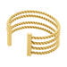 Jonc Ouvert Acier Doré Galaad - Bracelets joncs Femme | Histoire d’Or