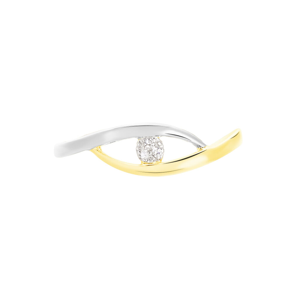 Bague Nohane Or Bicolore Diamant - Bagues solitaires Femme | Histoire d’Or