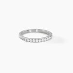 Alliance Florence Argent Blanc Oxyde De Zirconium - Alliances Femme | Histoire d&rsquo;Or