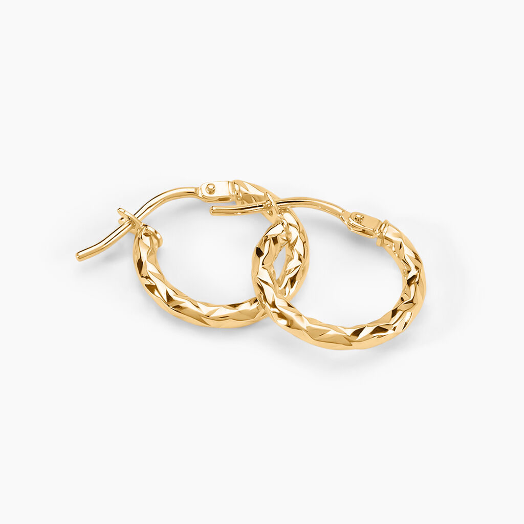 Créoles Cayla Or Jaune - Boucles d'oreilles créoles Femme | Histoire d’Or