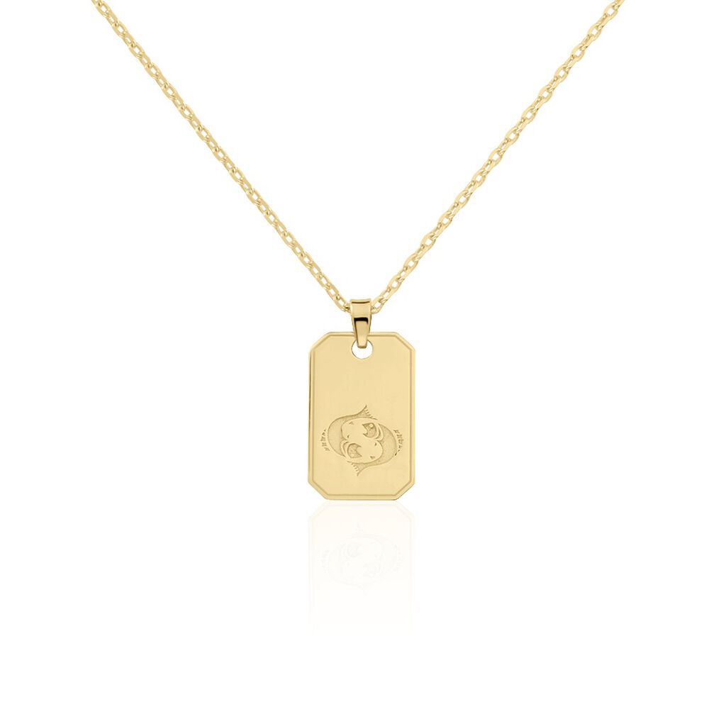 Collier Plaqu&eacute; Or Quintien - Colliers Zodiaque Homme | Histoire d&rsquo;Or