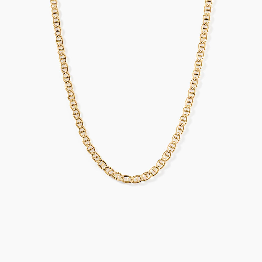 Collier Capucin Argent Dor&eacute; A L'Or 750/1000 - Bijoux sans pierre Femme | Histoire d&rsquo;Or