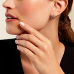 Cr&eacute;oles Nandie Argent Blanc Oxyde De Zirconium - Boucles d'oreilles cr&eacute;oles Femme | Histoire d&rsquo;Or