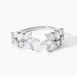 Bague Tapis Rouge Argent Blanc Oxyde De Zirconium - Bagues avec pierre Femme | Histoire d&rsquo;Or