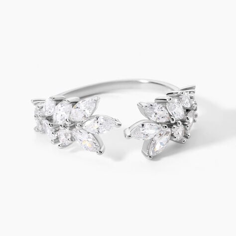 Bague Tapis Rouge Argent Blanc Oxyde De Zirconium - Bagues avec pierre Femme | Histoire d&rsquo;Or