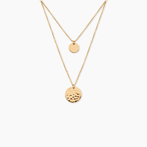 Collier Nuala Plaqu&eacute; Or Jaune - Colliers doubles et triples cha&icirc;nes Femme | Histoire d&rsquo;Or