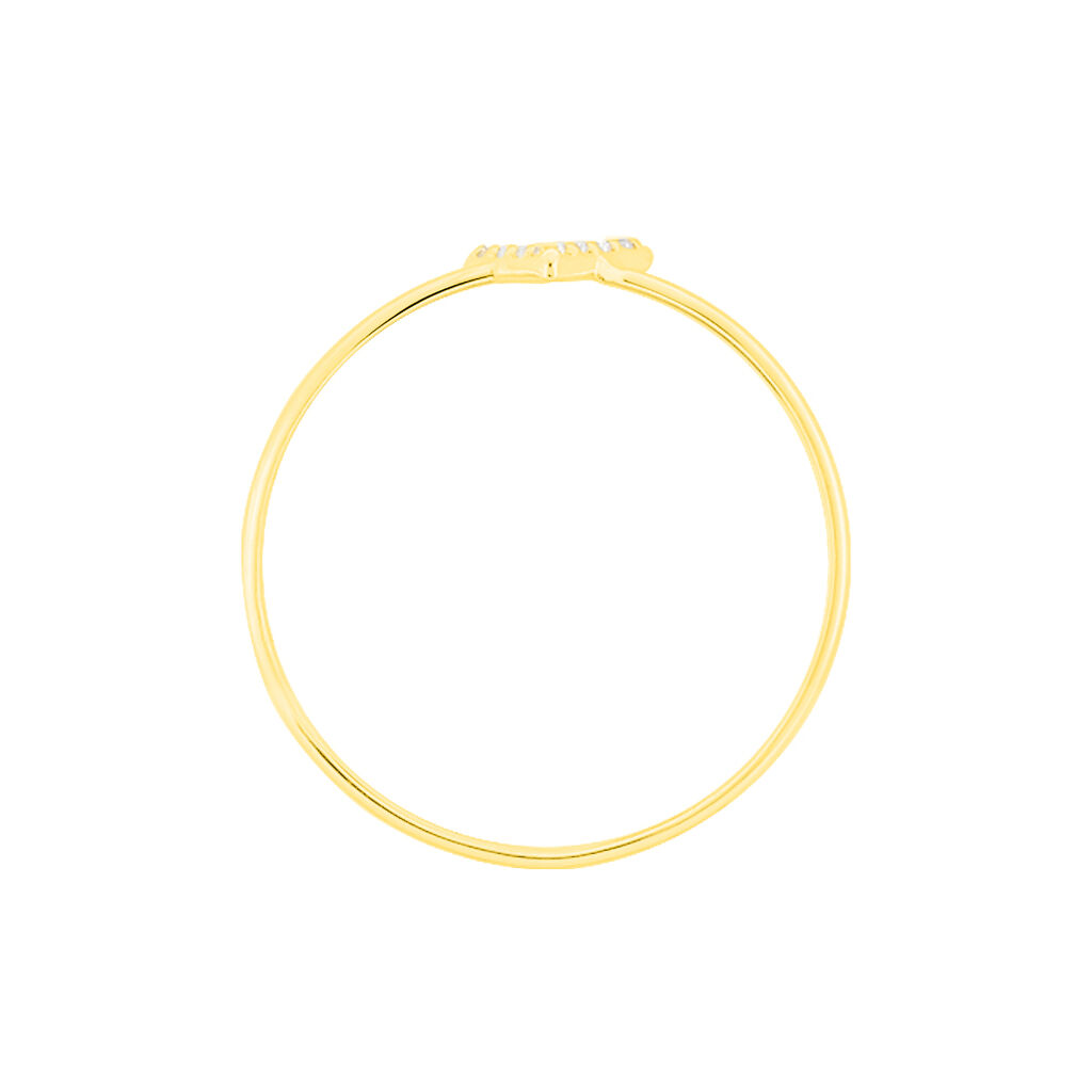 Bague De Phalange Celene Or Jaune Oxyde De Zirconium - Bagues Femme | Histoire d&rsquo;Or