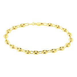 Bracelet Dami Maille Grain De Cafe Or Jaune - Bracelets chaîne Femme | Histoire d’Or