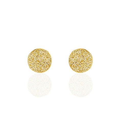 Boucles D'oreilles Puces Eryne Or Jaune - Clous d'oreilles Femme | Histoire d’Or
