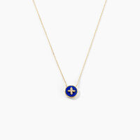 Collier Talisman Or Jaune Lapis Lazuli Diamant