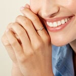 Bague 1986 Or Jaune Diamant - Bagues avec pierre Femme | Histoire d&rsquo;Or