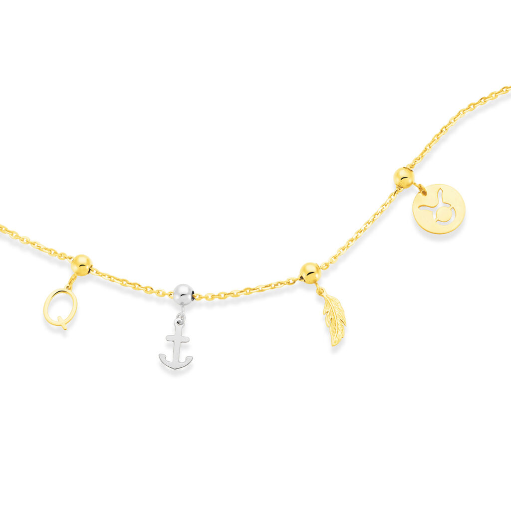 Charms Hedy Or Jaune - Pendentifs Plume Femme | Histoire d’Or